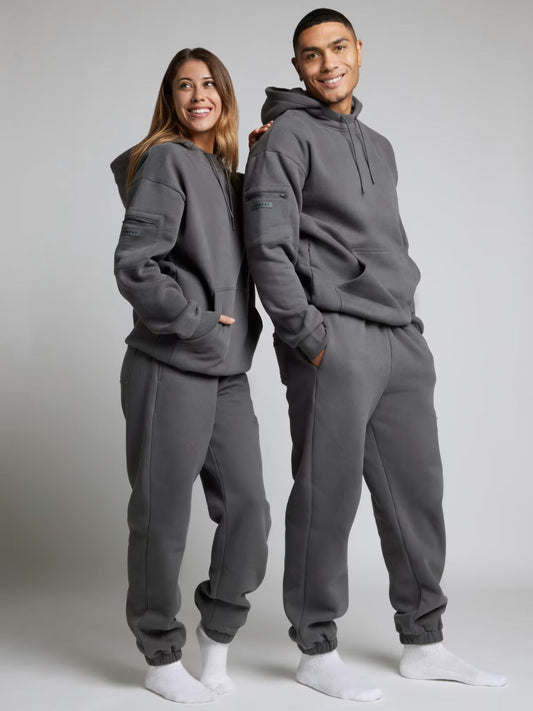 DreamHood™ Unisex Sweatpant in gray with elastic waistband and multiple pockets for casual comfort