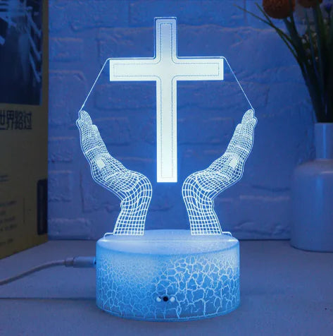 ✝️ 3D Faith Cross Touch Lamp