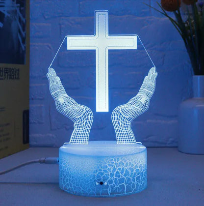 ✝️ 3D Faith Cross Touch Lamp