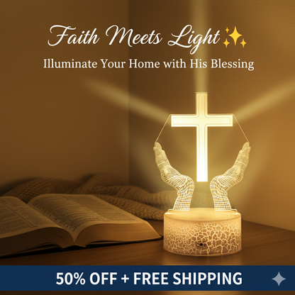 ✝️ 3D Faith Cross Touch Lamp