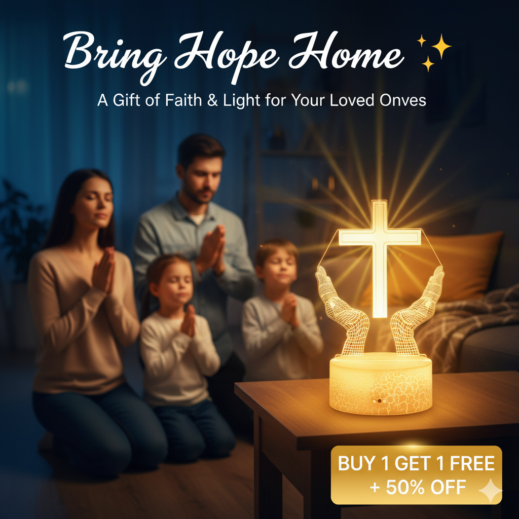 ✝️ 3D Faith Cross Touch Lamp