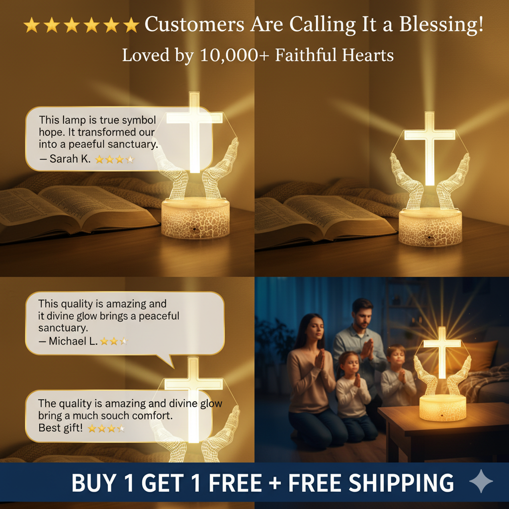 ✝️ 3D Faith Cross Touch Lamp