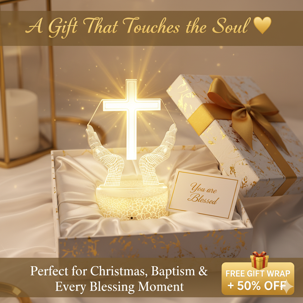 ✝️ 3D Faith Cross Touch Lamp