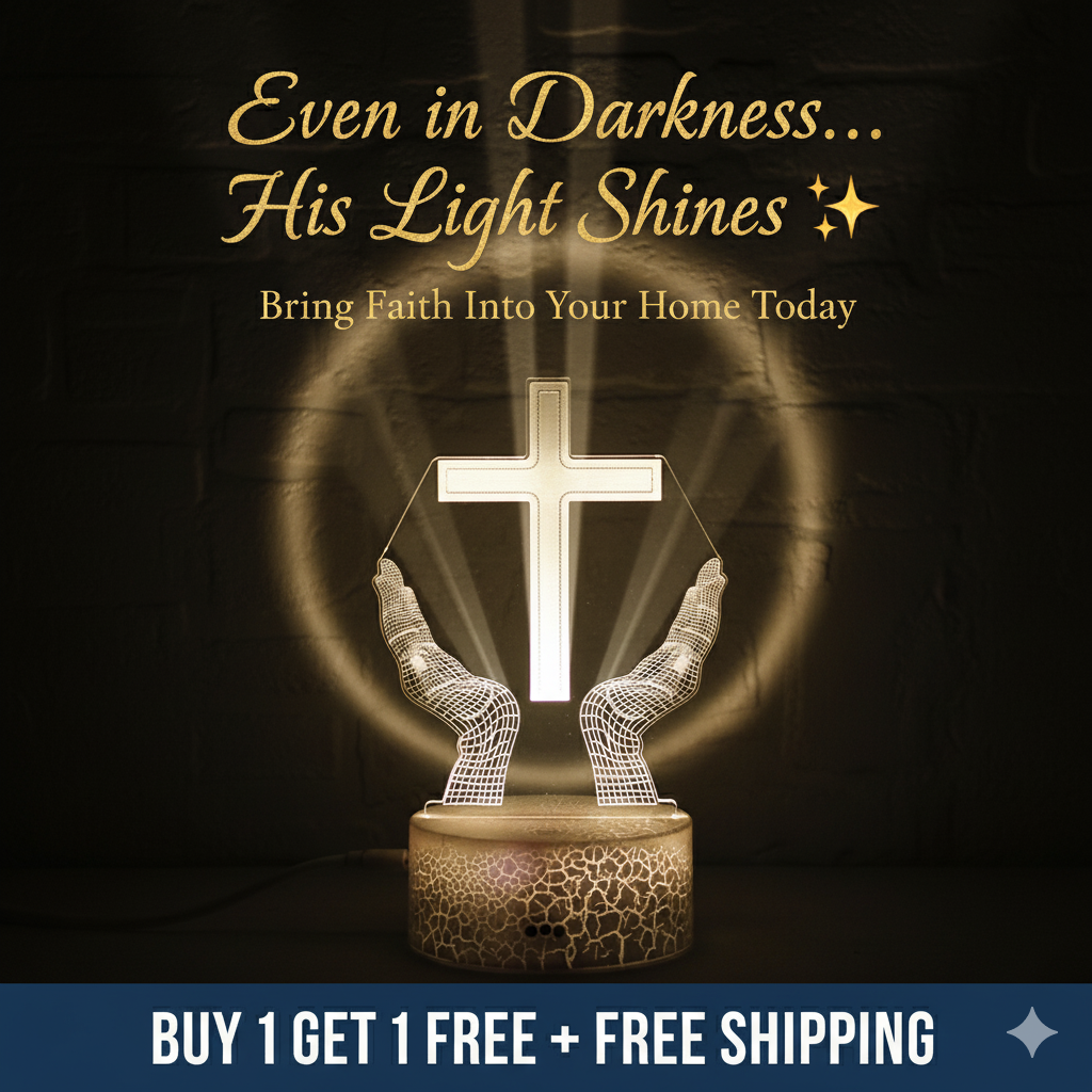 ✝️ 3D Faith Cross Touch Lamp