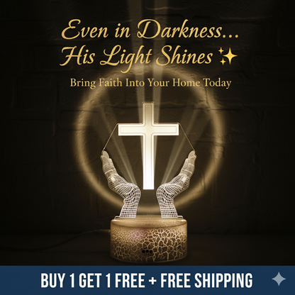 ✝️ 3D Faith Cross Touch Lamp