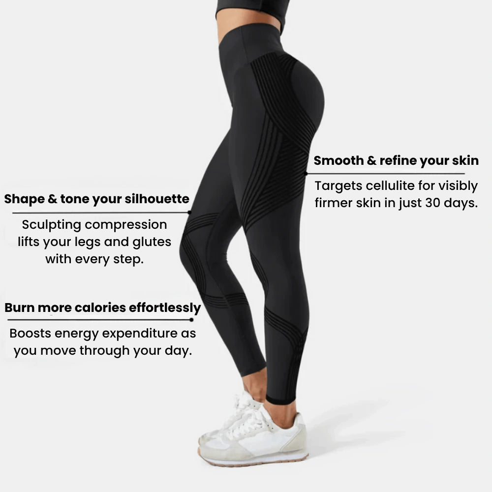 3D Anti-Cellulite Sculpt Leggings – Look Slimmer, Smoother & Lifted in Minutes