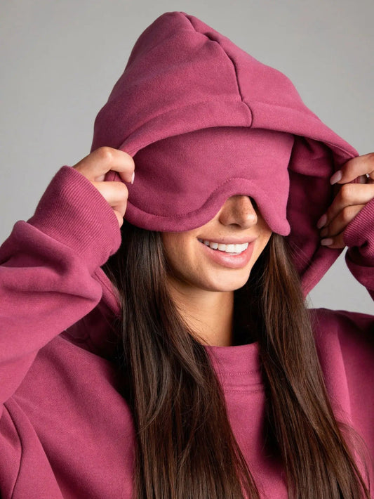 DreamHood Eye-Mask Oversized Hoodie — Rest Anytime, Anywhere