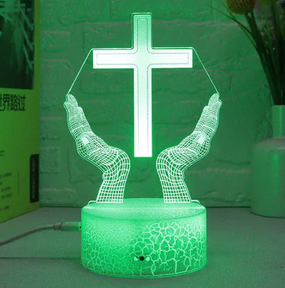✝️ 3D Faith Cross Touch Lamp